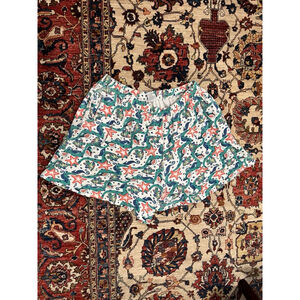 Vintage Chaus Pull On Stretchy Nautical Fish Starfish Novelty Ocean Print Shorts